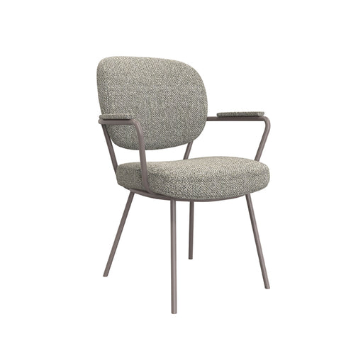 Eetkamerstoel Lausanne Mushroom Royal Boucle Brons 61x64x89 cm-Eetkamerstoelen-LABEL51