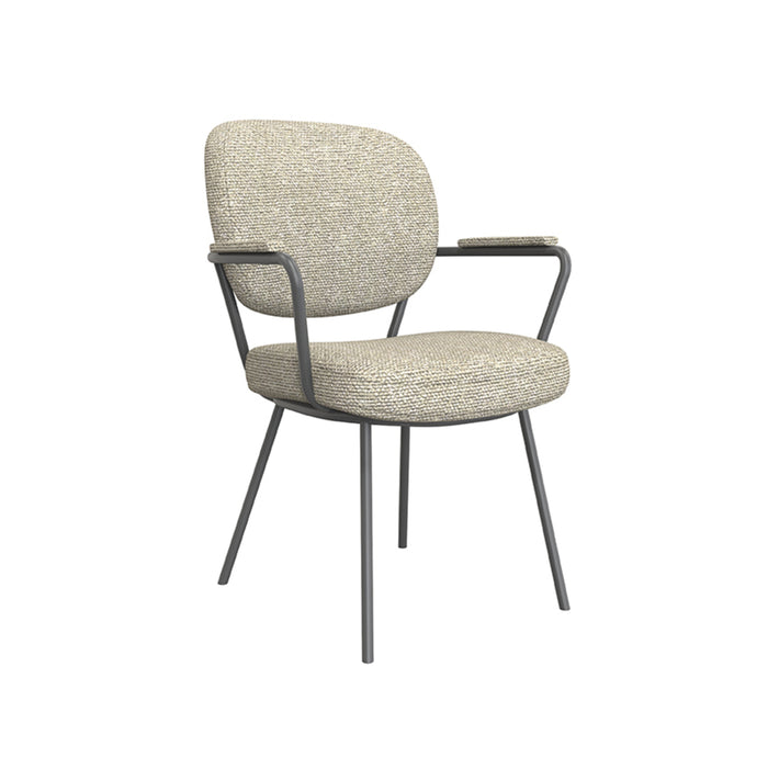 Eetkamerstoel Lausanne - Naturel - Royal Boucle-Eetkamerstoelen-LABEL51