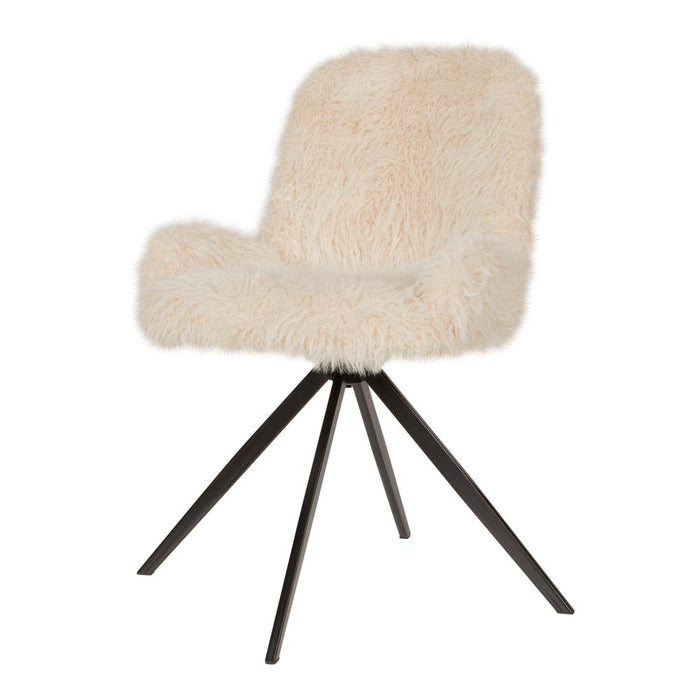 Eetkamerstoel Leander Polyester Crème 724887-PTMD