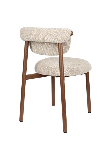 Eetkamerstoel Lee Dining Chair Polyester, Metaal Beige, sfeerbeeld 10