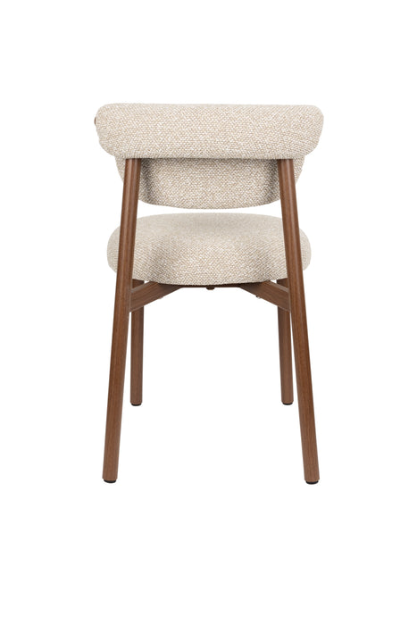 Eetkamerstoel Lee Dining Chair Polyester, Metaal Beige, sfeerbeeld 11