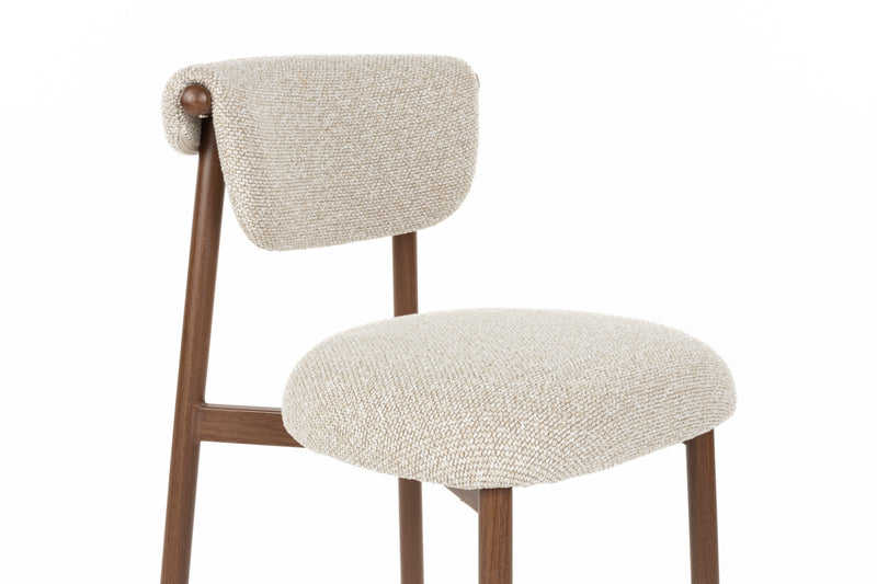 Eetkamerstoel Lee Polyester Beige 57x46 cm-Eetkamerstoelen-Creating Home