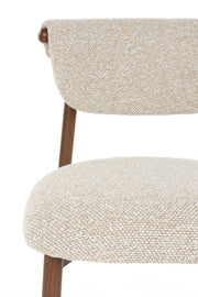 Eetkamerstoel Lee Polyester Beige 57x46 cm-Eetkamerstoelen-Creating Home