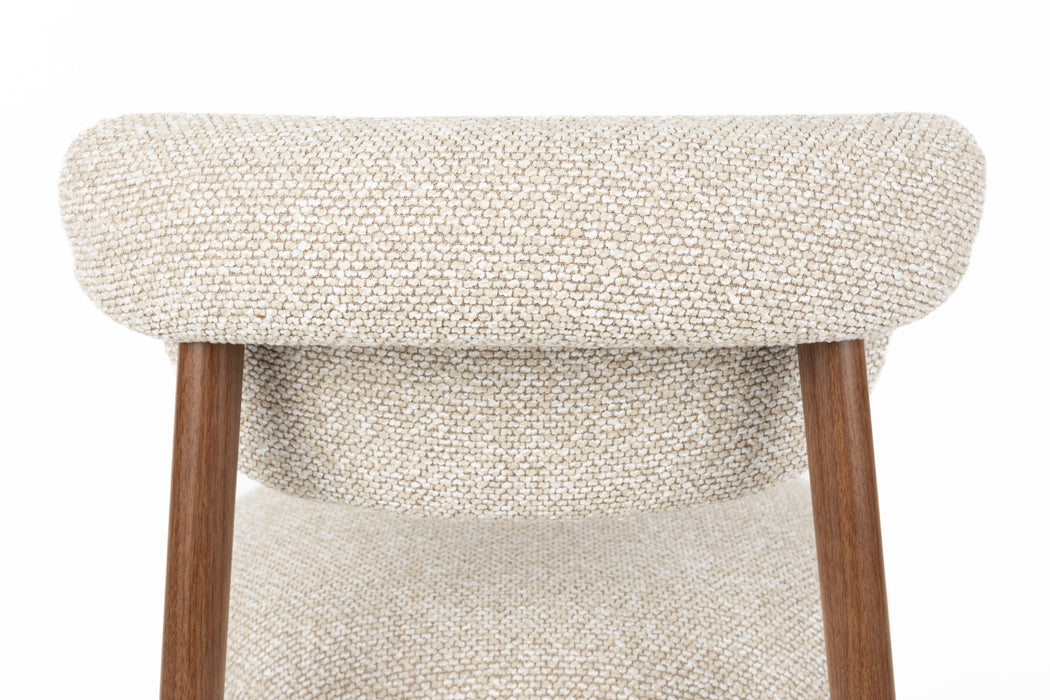 Eetkamerstoel Lee Dining Chair Polyester, Metaal Beige, sfeerbeeld 9