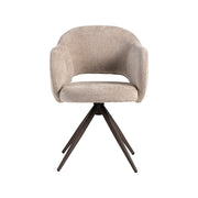 Eetkamerstoel Lela Clay Elite Brons Metalen Frame 56x58x83 cm-Eetkamerstoelen-LABEL51