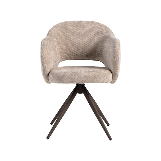 Eetkamerstoel Lela Clay Elite Brons Metalen Frame 56x58x83 cm-Eetkamerstoelen-LABEL51