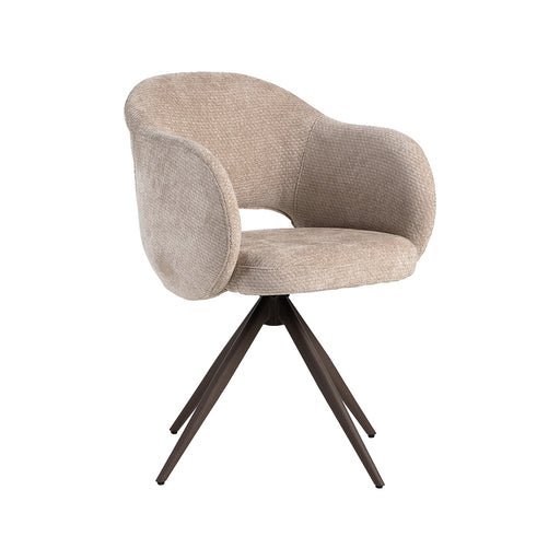 Eetkamerstoel Lela Clay Elite Brons Metalen Frame 56x58x83 cm-Eetkamerstoelen-LABEL51