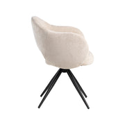 Eetkamerstoel Lela Naturel Elite Draaibaar 56x58x83 cm-Eetkamerstoelen-LABEL51
