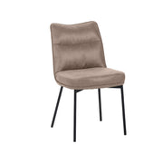 Eetkamerstoel Lennon Taupe Micro Suede 50x65x89 cm-Eetkamerstoelen-LABEL51