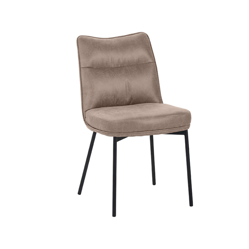 Eetkamerstoel Lennon Taupe Micro Suede 50x65x89 cm-Eetkamerstoelen-LABEL51