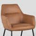 Eetkamerstoel Lenny - Cognac - Micro Suede-Eetkamerstoelen-LABEL51