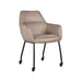 Eetkamerstoel Lenny - Taupe - Micro Suede-Eetkamerstoelen-LABEL51