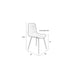 Eetkamerstoel Leon Polypropyleen Groen 49x44.5 cm-Eetkamerstoelen-Creating Home