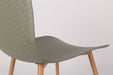 Eetkamerstoel Leon Polypropyleen Groen 49x44.5 cm-Eetkamerstoelen-Creating Home