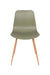 Eetkamerstoel Leon Polypropyleen Groen 49x44.5 cm-Eetkamerstoelen-Creating Home