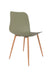 Eetkamerstoel Leon Polypropyleen Groen 49x44.5 cm-Eetkamerstoelen-Creating Home