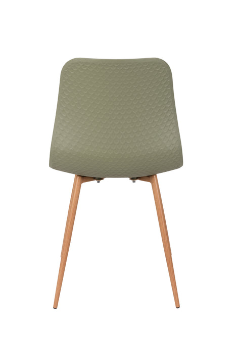 Eetkamerstoel Leon Polypropyleen Groen 49x44.5 cm-Eetkamerstoelen-Creating Home