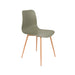 Eetkamerstoel Leon Polypropyleen Groen 49x44.5 cm-Eetkamerstoelen-Creating Home
