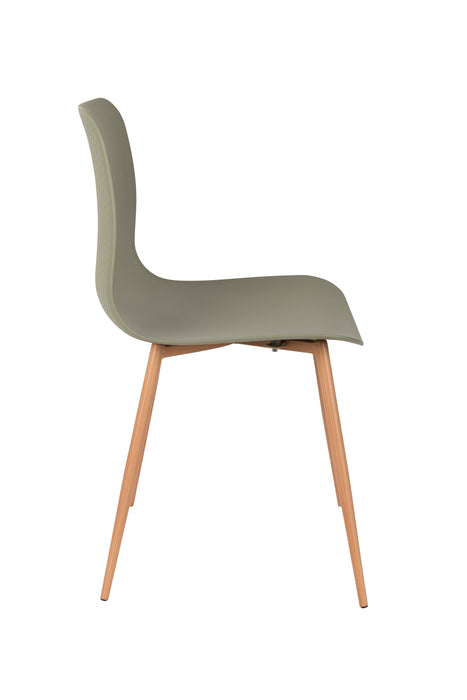 Eetkamerstoel Leon Polypropyleen Groen 49x44.5 cm-Fauteuils-Creating Home