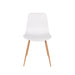 Eetkamerstoel Leon Polypropyleen Wit 49x44.5 cm-Eetkamerstoelen-Creating Home