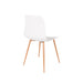 Eetkamerstoel Leon Polypropyleen Wit 49x44.5 cm-Eetkamerstoelen-Creating Home