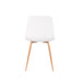 Eetkamerstoel Leon Polypropyleen Wit 49x44.5 cm-Eetkamerstoelen-Creating Home