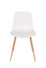 Eetkamerstoel Leon Polypropyleen Wit 49x44.5 cm-Eetkamerstoelen-Creating Home