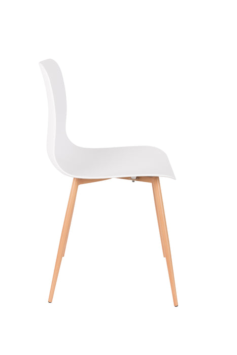 Eetkamerstoel Leon Polypropyleen Wit 49x44.5 cm-Eetkamerstoelen-Creating Home
