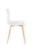 Eetkamerstoel Leon Polypropyleen Wit 49x44.5 cm-Eetkamerstoelen-Creating Home