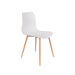 Eetkamerstoel Leon Polypropyleen Wit 49x44.5 cm-Eetkamerstoelen-Creating Home