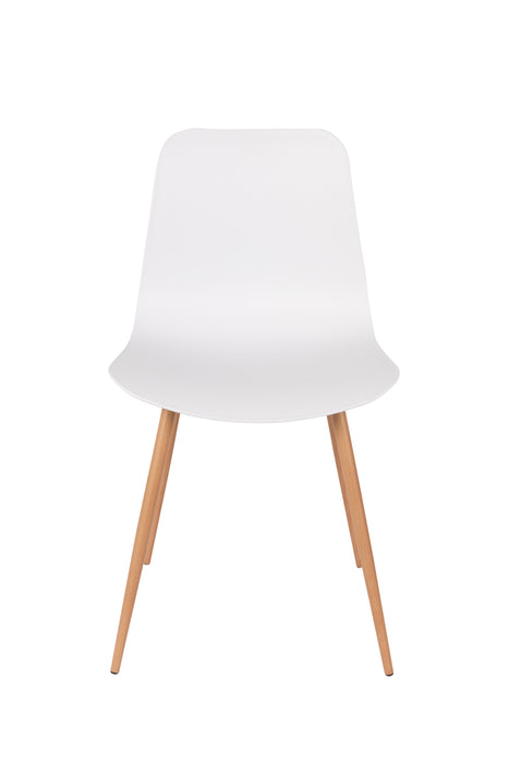 Eetkamerstoel Leon Polypropyleen Wit 49x44.5 cm-Fauteuils-Creating Home