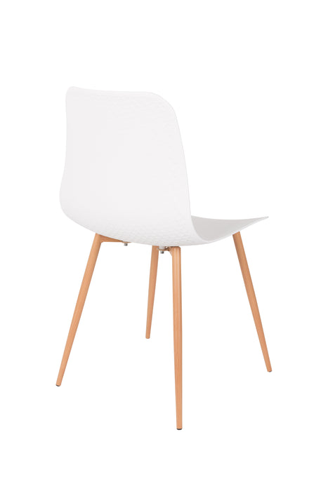 Eetkamerstoel Leon Polypropyleen Wit 49x44.5 cm-Fauteuils-Creating Home