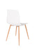 Eetkamerstoel Leon Polypropyleen Wit 49x44.5 cm-Fauteuils-Creating Home