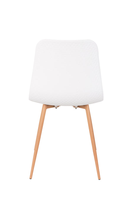 Eetkamerstoel Leon Polypropyleen Wit 49x44.5 cm-Fauteuils-Creating Home