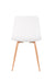 Eetkamerstoel Leon Polypropyleen Wit 49x44.5 cm-Fauteuils-Creating Home