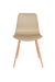 Eetkamerstoel Leon Steel Beige 49x44 cm-Fauteuils-Creating Home
