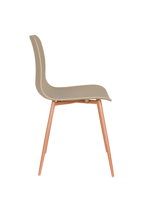 Eetkamerstoel Leon Steel Beige 49x44 cm-Fauteuils-Creating Home