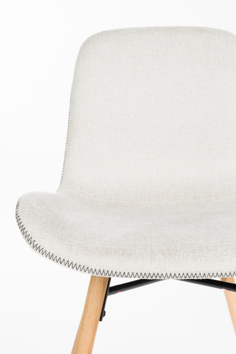 Eetkamerstoel Lester Polyester Beige 51x55.5 cm-Eetkamerstoelen-Creating Home