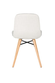 Eetkamerstoel Lester Polyester Beige 51x55.5 cm-Eetkamerstoelen-Creating Home