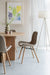 Eetkamerstoel Lester Polyester Bruin 51x55.5 cm