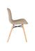 Eetkamerstoel Lester Polyester Bruin 51x55.5 cm-Eetkamerstoelen-Creating Home