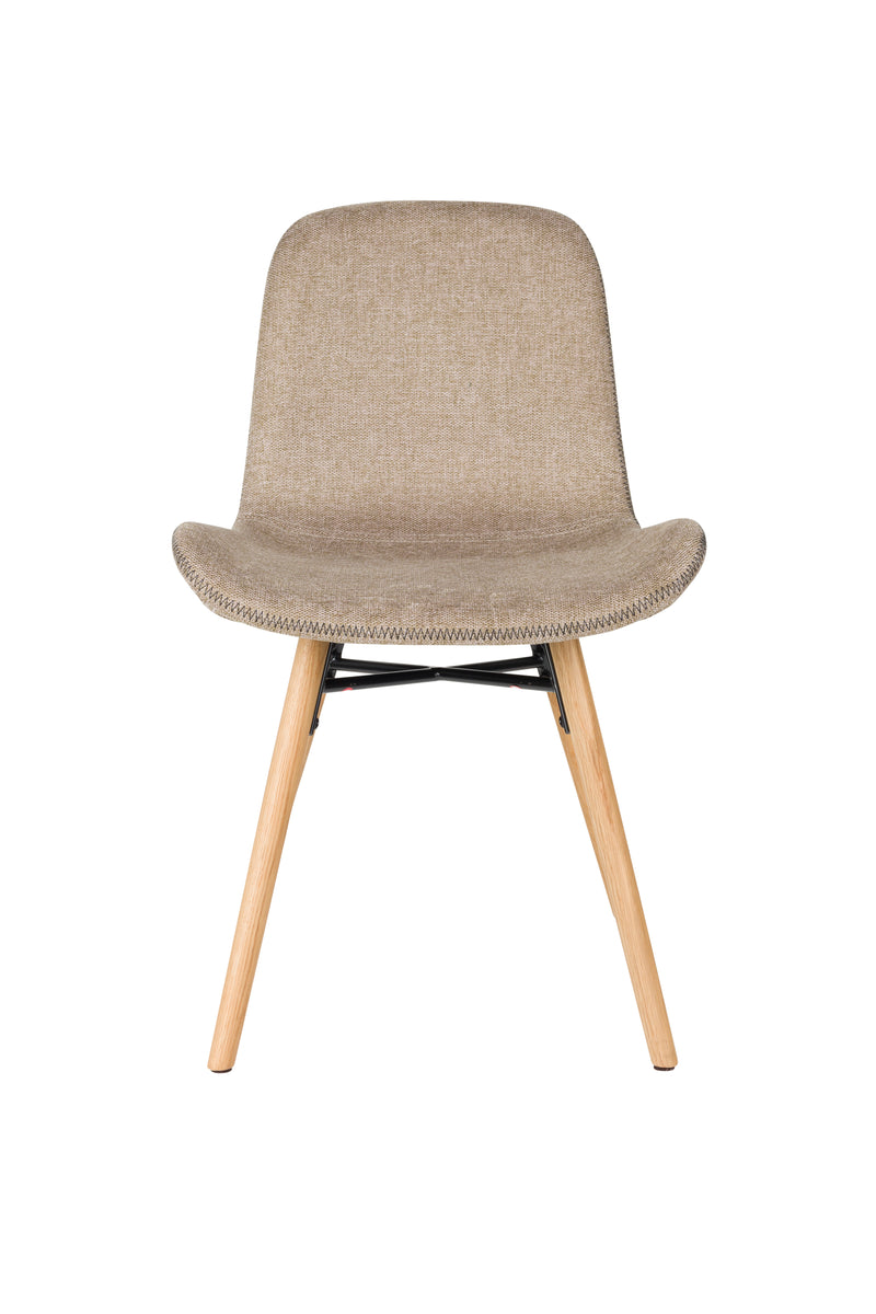 Eetkamerstoel Lester Polyester Bruin 51x55.5 cm-Eetkamerstoelen-Creating Home