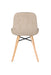 Eetkamerstoel Lester Polyester Bruin 51x55.5 cm-Eetkamerstoelen-Creating Home