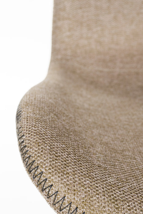 Eetkamerstoel Lester Polyester Bruin 51x55.5 cm-Eetkamerstoelen-Creating Home