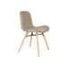 Eetkamerstoel Lester Polyester Bruin 51x55.5 cm-Eetkamerstoelen-Creating Home