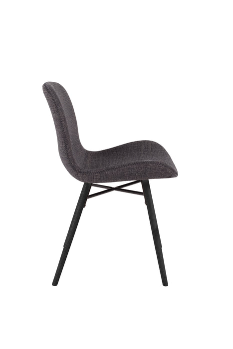 Eetkamerstoel Lester Stof Donkergrijs 55x50 cm-Eetkamerstoelen-Creating Home