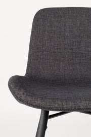 Eetkamerstoel Lester Stof Donkergrijs 55x50 cm-Eetkamerstoelen-Creating Home