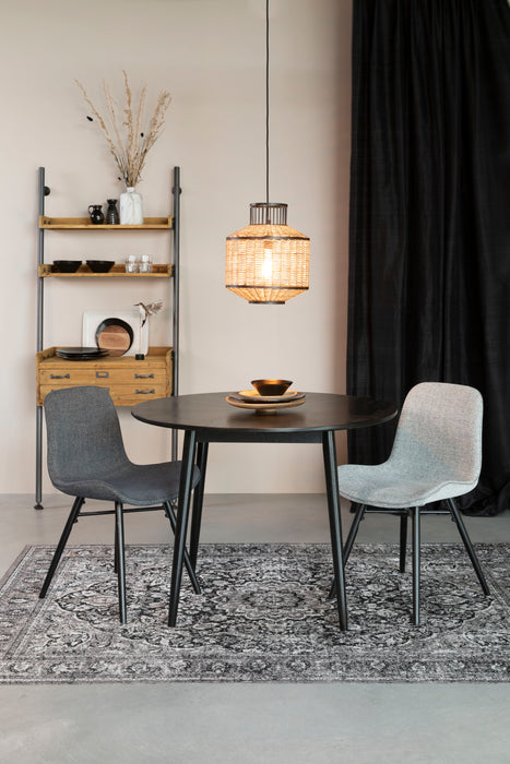 Eetkamerstoel Lester Stof Donkergrijs 55x50 cm-Eetkamerstoelen-Creating Home
