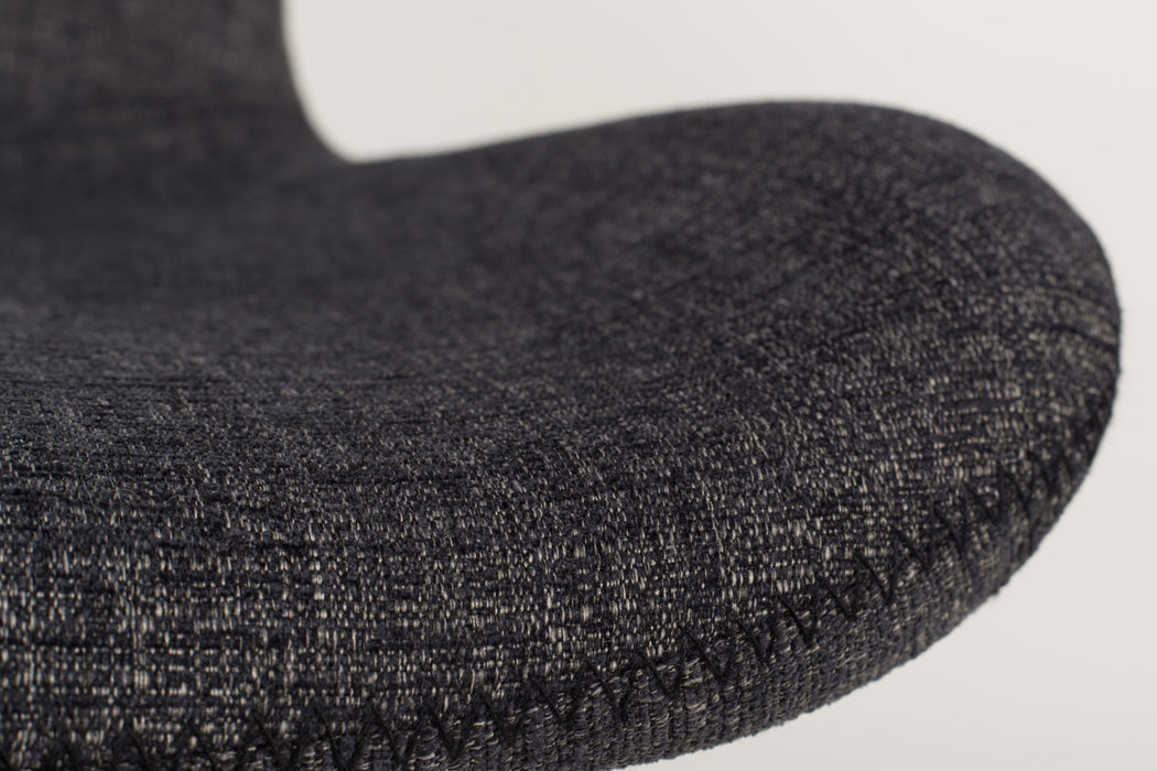 Eetkamerstoel Lester Stof Donkergrijs 55x50 cm-Eetkamerstoelen-Creating Home