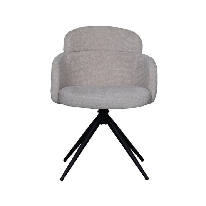 Eetkamerstoel Levi - Naturel - Elite - Draaibaar-Eetkamerstoelen-LABEL51